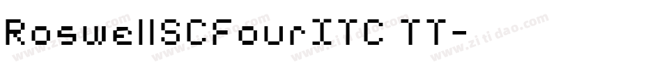 RoswellSCFourITC TT字体转换
